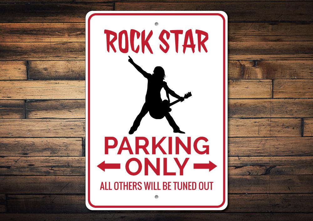 Rock Star Parking Sign