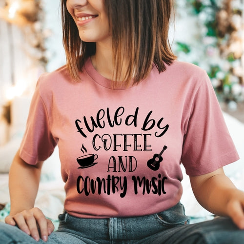 Coffee And Country Music Unisex T-shirt