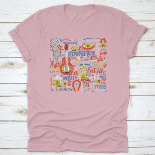 Country Music Illustration Tshirt