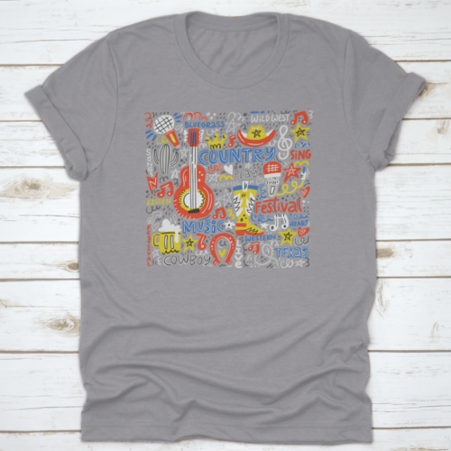 Country Music Illustration Tshirt