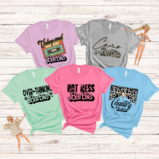 Barbie Titles Unisex T-shirt